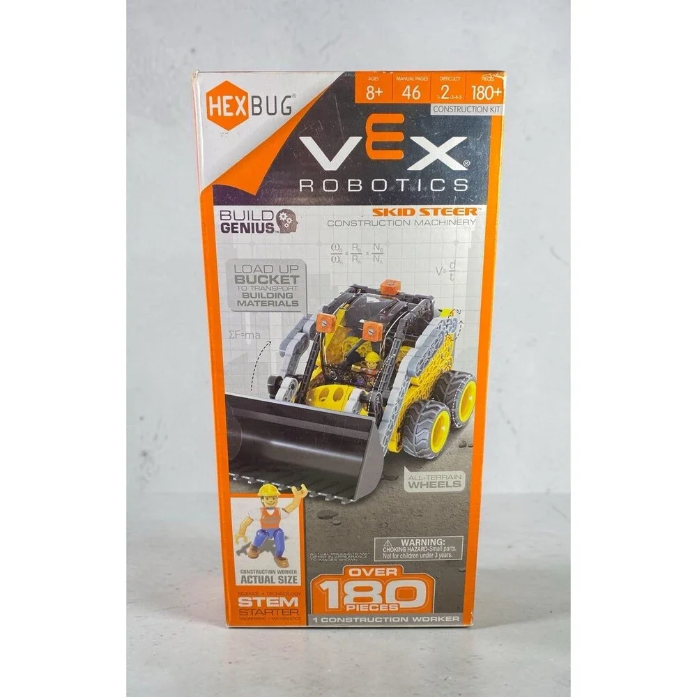 HEXBUG VEX Robotics Skid Steer Building Genius STEM Toy 180 Pcs NIB